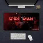 Spider-Man Deskpad 600x300mm – Large Gaming Mouse Pad with Stitched Edges | Marvel Desk Mat by The Crafted Joy
